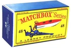 Matchbox Lesney No 48 Boat with Trailer   Repro D style Empty Box.