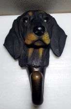 Realistic Resin Doberman Dog Breed Multi Purpose Leash Wall Hook 5"
