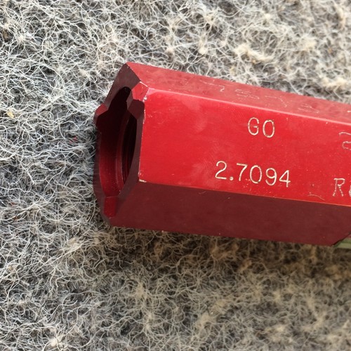 2 3/4 16 UN 2B THREAD PLUG GAGE 2.75 2.750 GO NO GO P.D.'S = 2.7094 & 2.7166 - Picture 4 of 9