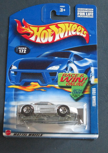 Hot Wheels 2002 Mainline - Ferrari F355 (Metalflake Silver) #172
