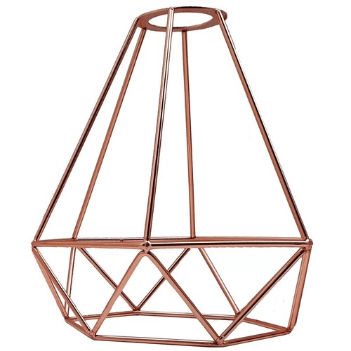 Metal Wire Cage Easy Fit Lampshade Hanging Lamp Shade Vintage Ceiling Lightshade - Picture 127 of 261