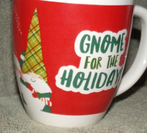 Gnome Ceramic Cup Mug SET OF 2 Gnome for the Holidays-Royal Norfolk, Datl Do it - Picture 7 of 9
