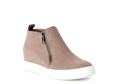 blush wedge sneakers