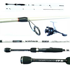 Kit Canna Spinning Kenko 1.95Mt + Mulinello Pesca Trota Black Bass Spigola