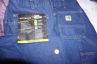 Carhartt M FR Signature Denim Dungaree Dnm-denim 33 for sale 