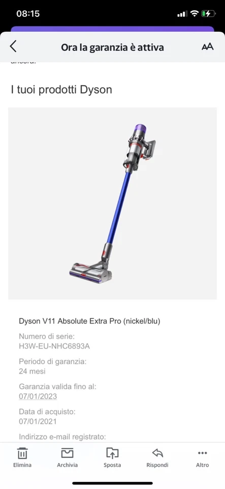 Dyson V11 Absolute, foto 1 di 2