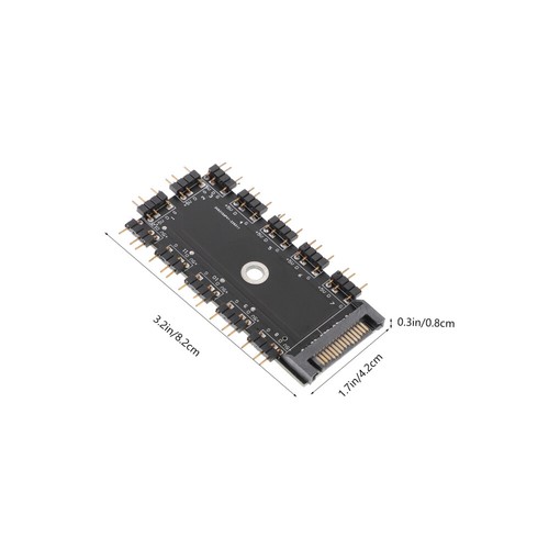 1 Set of Professional ARGB Hub Multi-use RGB Fan Hub PC Fan Hub Controller RGB - Afbeelding 4 van 12