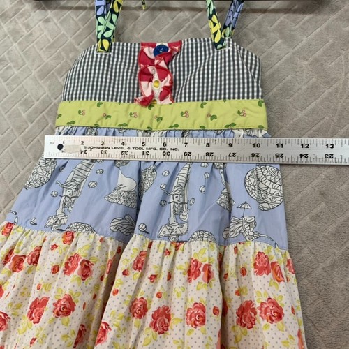 Matilda Jane Girls 6 Sun Dress Wonderful Parade Raffle Ticket Ellie Tiered - Picture 7 of 12