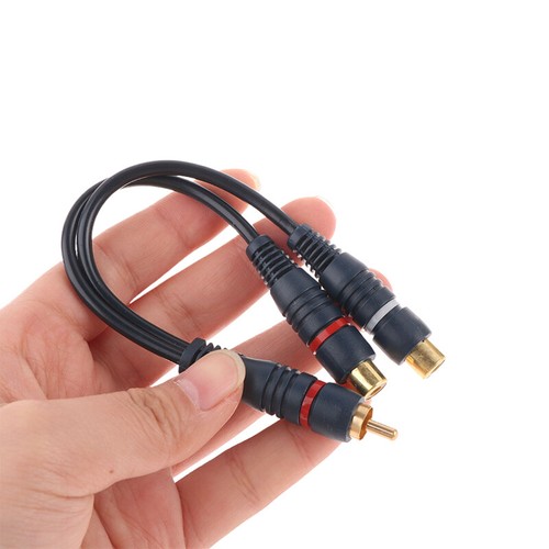 Line Cooper Wire 2 RCA Female To 1 RCA Male Splitter Cable Audio Splitter - Picture 10 of 18