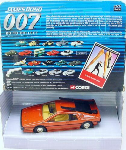Vintage 1977 Corgi 007 Lotus Esprit James Bond Diecast Car Made in