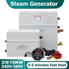 3-15KW Steam Steam Generator 220-380v Sauna Bath SPA Shower Bathroom 50-60HZ