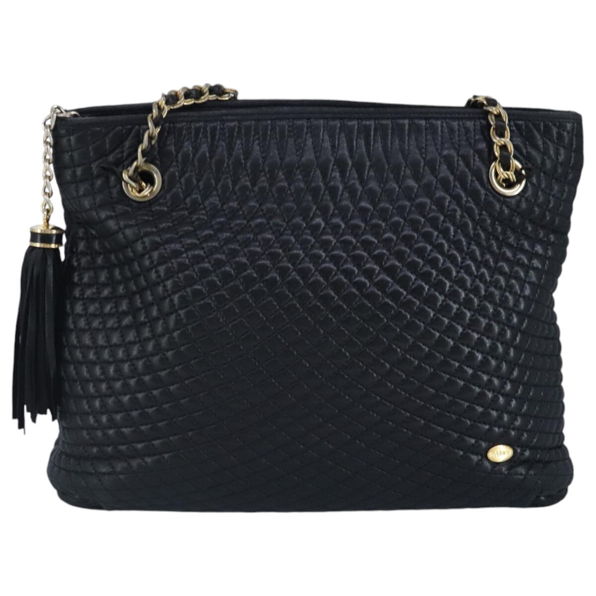 Bally Logo Grained Calf Leather Shoulder Bag【関税・送料込】 BALLY Chain Shoulder Bag Leather Black Gold Auth 97462 | eBay