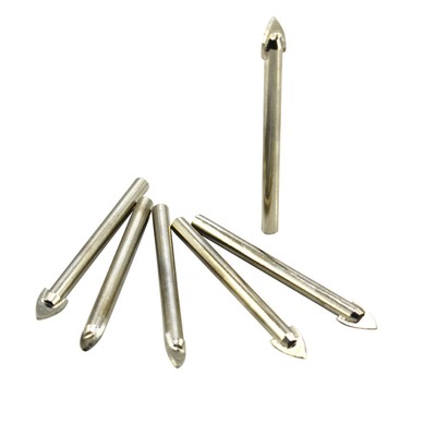 6 Pcs Titanbeschichtete Bohrer Kreuzbohrer Wolframkarbid-Materialbohrer