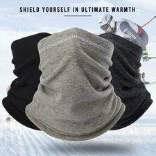 Winter Fleece Neck Warmer Gaiter Thermal Ski Face Mask Scarf for Cold Weather