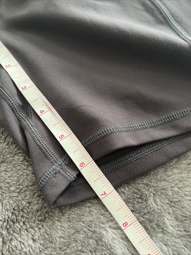 Amazon Women's Charcoal Gray High Waisted Yoga Shorts with Pockets Size Small - Picture 9 of 10