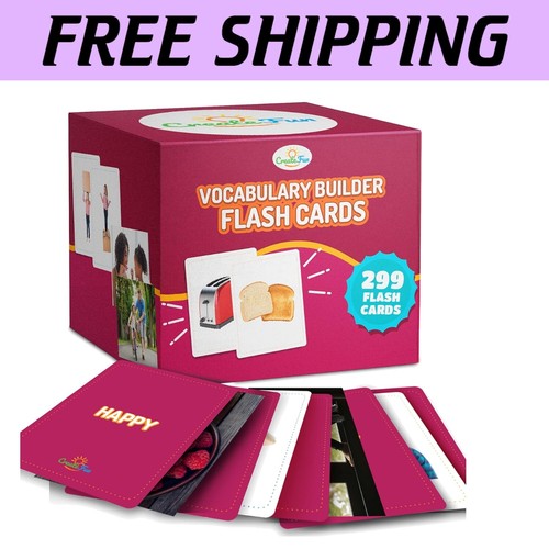 High-Quality ESL and Speech Therapy Flash Cards - 299 Photo Cards for Learning - Picture 1 of 10