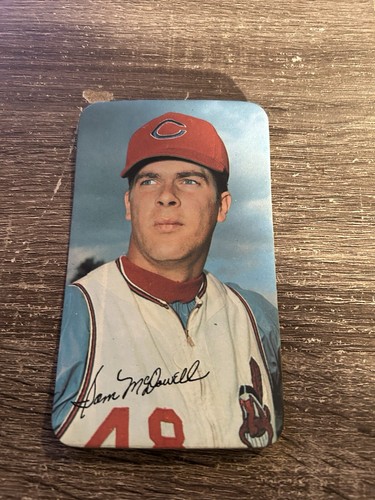1970 Topps Super Baseball Sam McDowell #10 - EX -NM 3X5