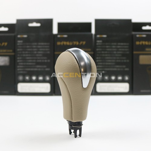Beige Leather Gear Shift Knob For Infiniti G25 G37 FX37 EX37 QX70 Q60 QX50 - Picture 4 of 9