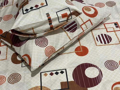 100%Cotton&Percale500TC3pcsKing/Queen Big Size Printed/Floral Flat/Top Sheet Set - Picture 25 of 226