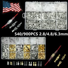 900X Assortment Terminals Set Electrical Wire Crimp Connectors Male Female Spade