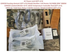 GIMIDO heating eleme/ AC Power cord /Temperature Controller/OPTO 22 / S.S Relay