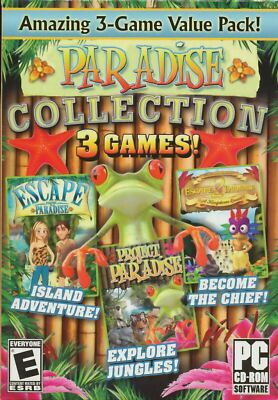 NEW PARADISE COLLECTION 3 PC Video Games Escape from Paradise 1 & 2 puzzles