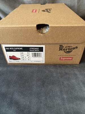 Supreme x Dr. Martens 3 hole Spiderweb Red | eBay