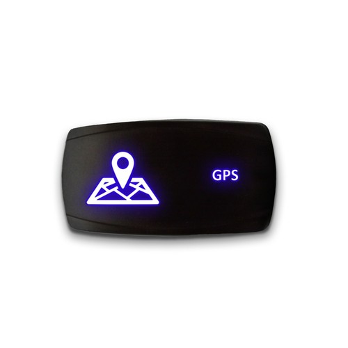 GPS - Interruptor Rocker LED Horizontal 5 Pines Luz Doble 20A 12V ENCENDIDO/APAGADO - Imagen 7 de 11