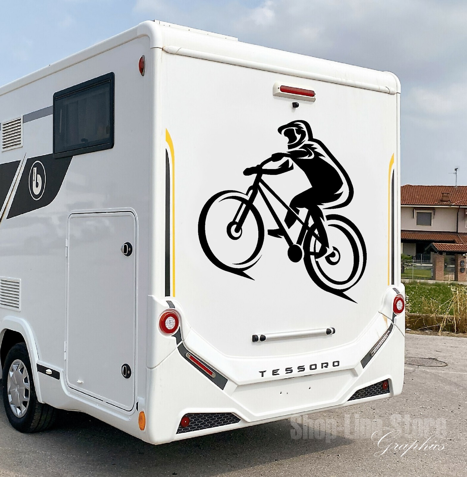 Adesivo grafico per camper e caravan