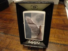 ANNE STOKES COLLECTION TEXTURE PRINT WOMAN WINGS ZIPPO LIGHTER MINT IN BOX