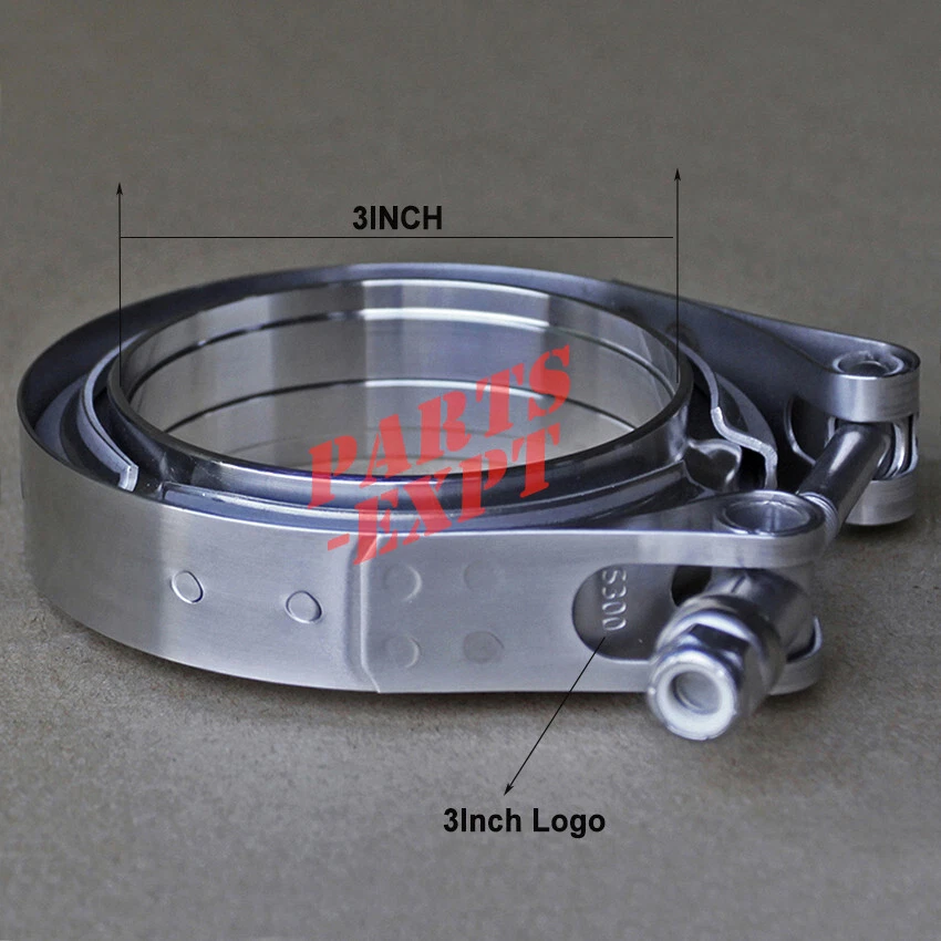 3inch V-band Clamp 3" Male/Female Flange Kit SS304 stainless - Image 3 of 4