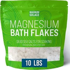 Large 10 LBS Magnesium Bath Flakes from the Dead Sea - Use in Body or Foot Soaks