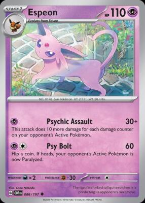 Pokemon Espeon (86/234) Obsidian Flames LP | eBay