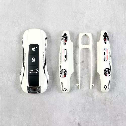 Car Remote Key Cover Racing style For Porsche Cayenne Panamera Macan 911 taycan - Picture 3 of 6