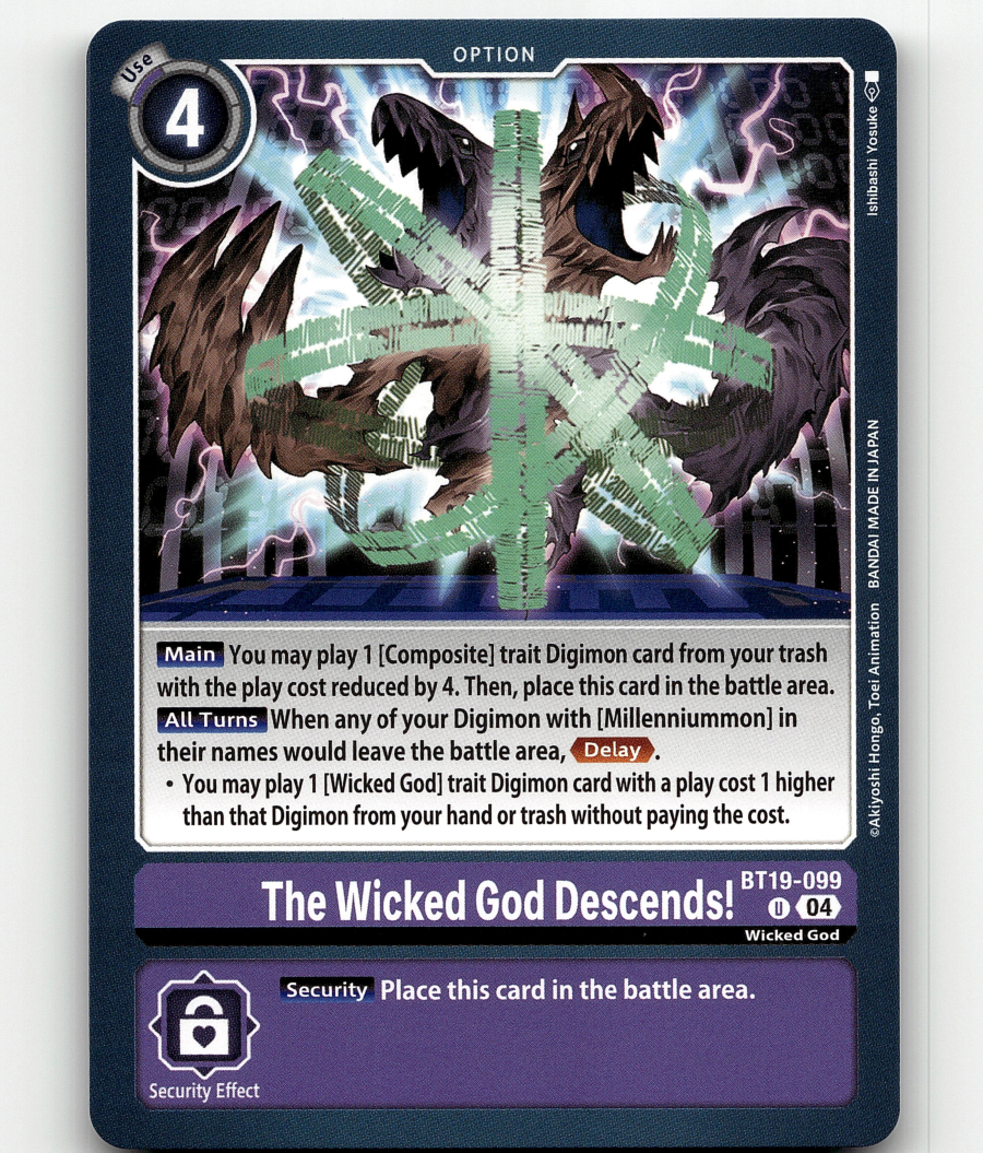 Digimon CCG The Wicked God Descends! - Release Special Booster 2.0