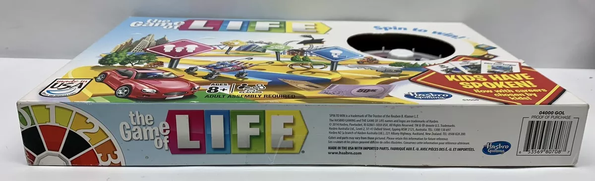 The Game of Life Board Game 2014 Preowned Complete Kids Have Spoken Spin to  Win