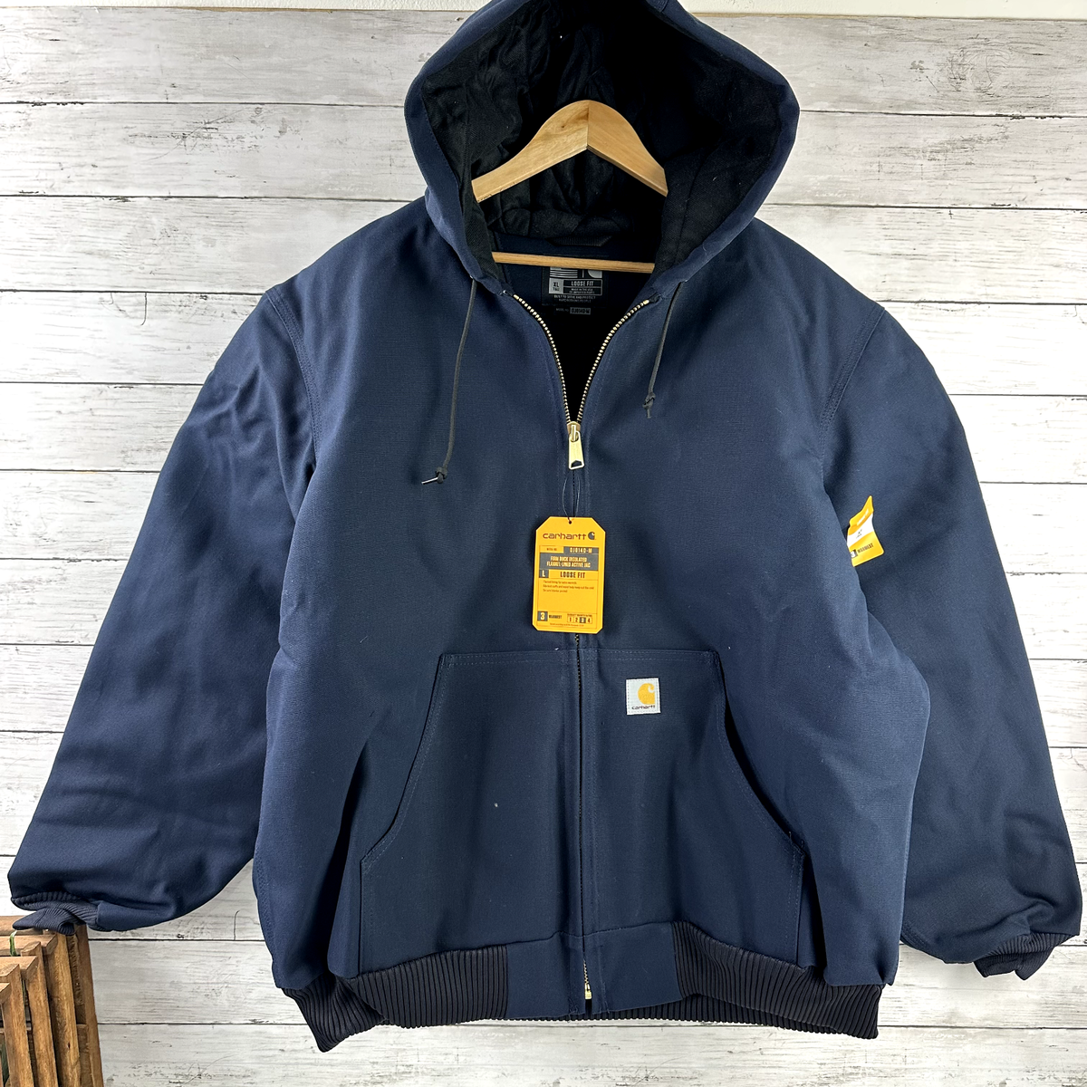 Carhartt Jacket Mens Loose Fit flannel lined OJO140-M Blue Carhartt Jacket Mens Loose Fit flannel lined OJO140-M Blue