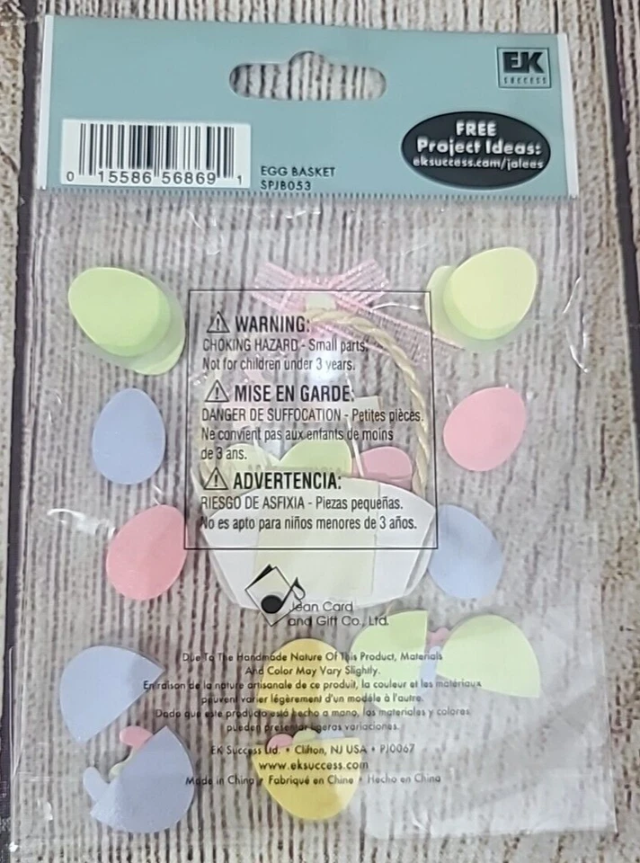 Jolee's Boutique Dimensional Easter Stickers Pink Green Crafts Scrapbooking New - Image 2 of 4