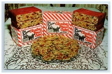 Postcard Advertising Claxton Fruit Cake Claxton Bakery Georgia UNP