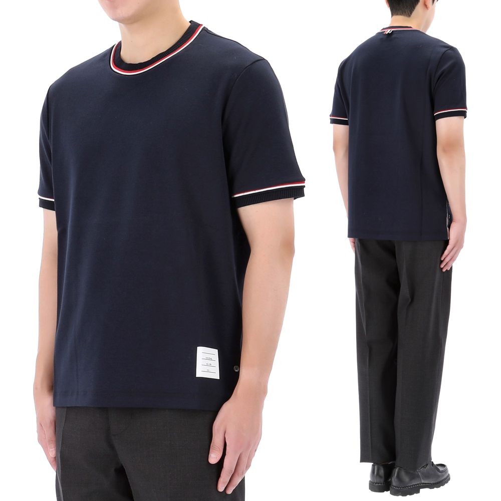 【THOM BROWNE】Cotton Milano Stripe Short Sleeve T-Shirt Thom Browne Milano Stripe Short Sleeve T-Shirt 60792414 | eBay