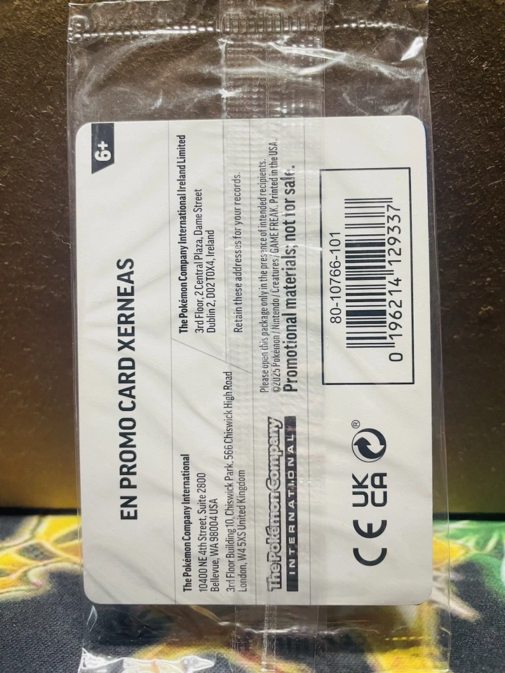 SEALED Pokemon Xerneas 064/132 Mega Evolution STAMPED Best Buy Promo - Image 2 of 3