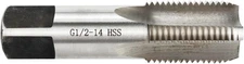 Pipe Thread Tap G1/2-14 BSP 55 Degree 4 Straight Flutes 