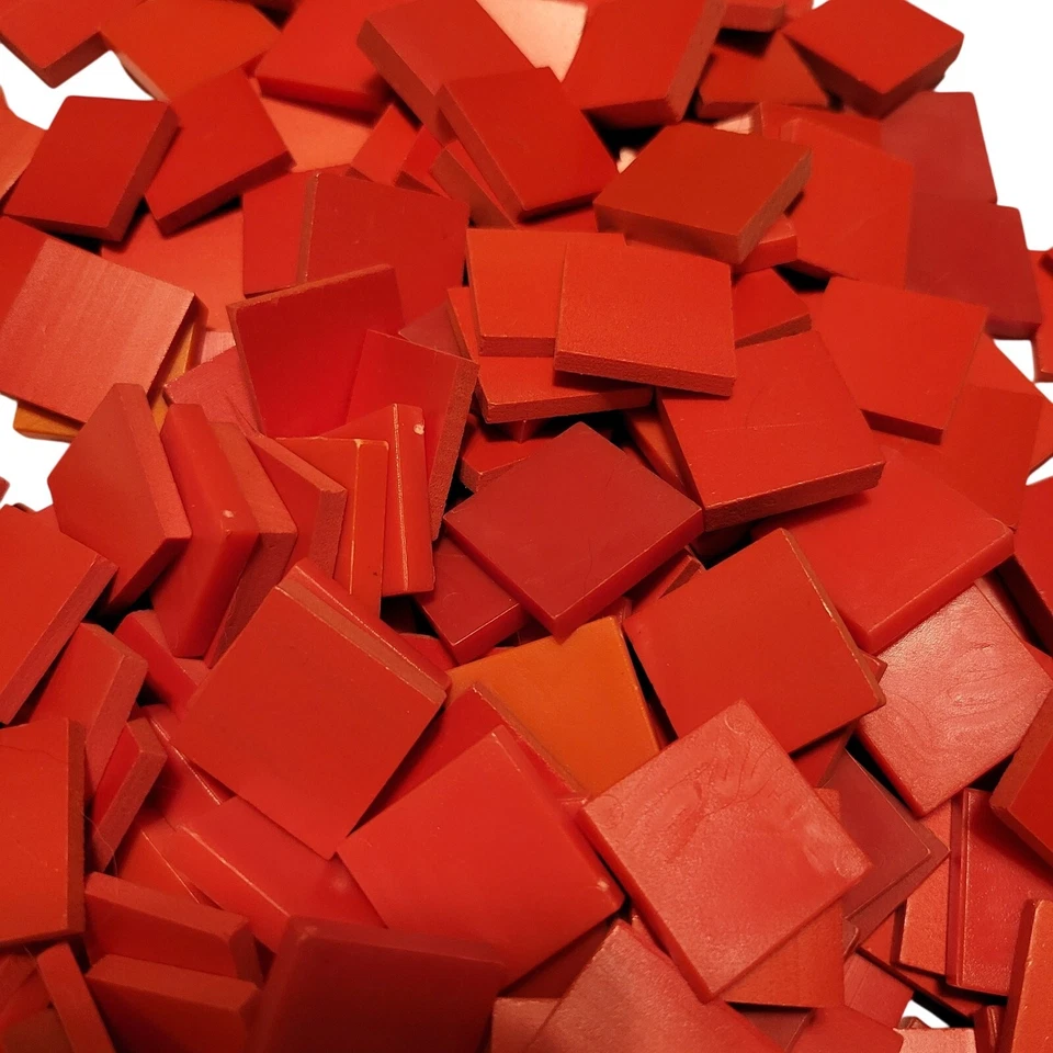 575 Azulejos de Álgebra de Plástico Cuadrados Rojo y Verde Manipuladores Matemáticos Educación en el Hogar Foto 4 de 4