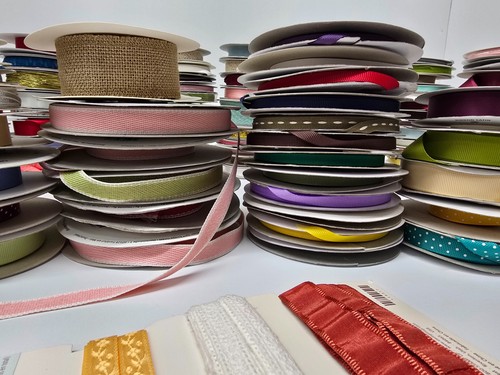 Stampin Up SU Used Ribbon Lot Of 190+ Rolls Various Colors & Styles T2.1 - Picture 12 of 13