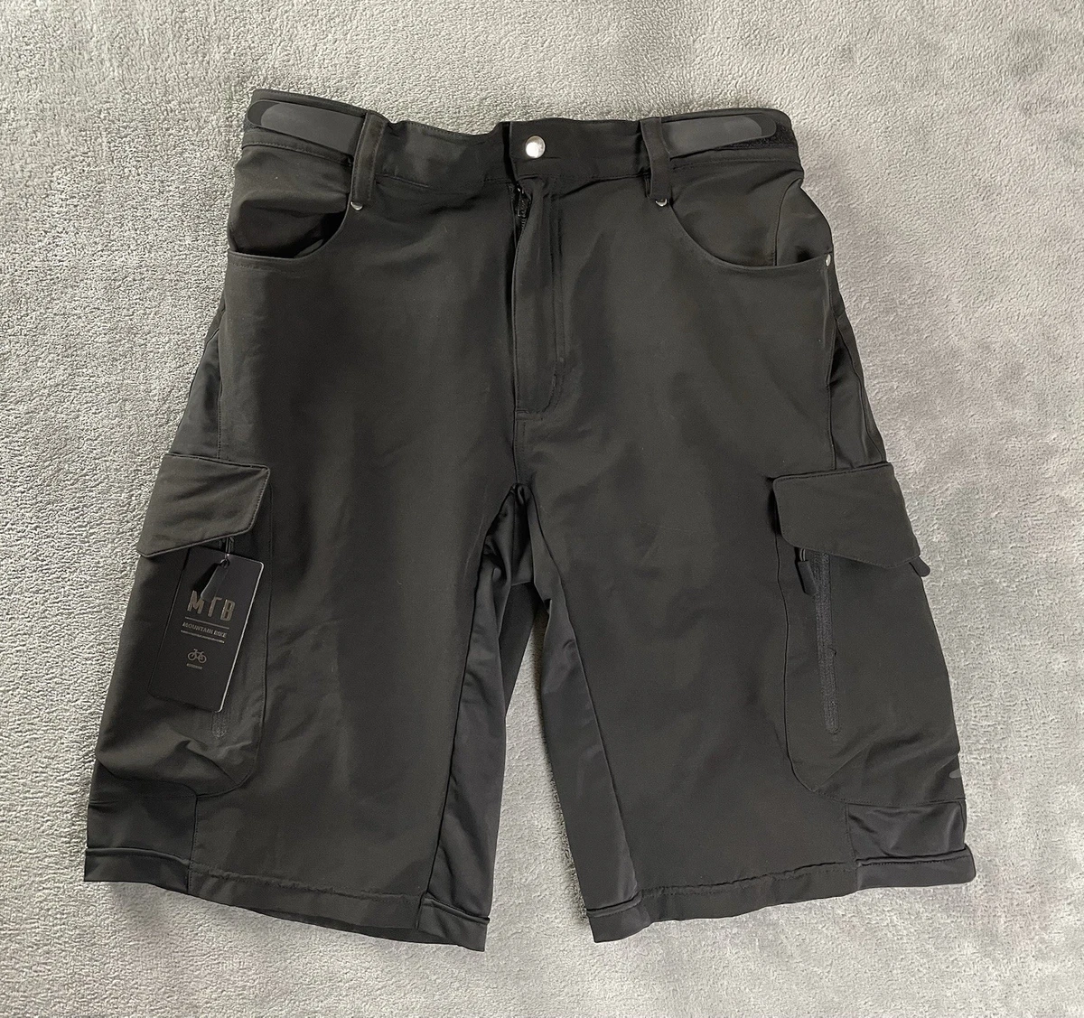 Pantalones Cortos De Ciclismo MTB Para Hombre – Sueltos, Secado Rápido, Elásticos Y Con 6 Bolsillos (2 Abiertos + 4 Con Cremallera)