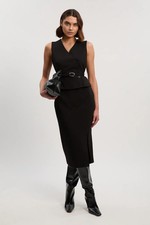 Karen Millen Midi Dress Womens Daywear Dresses