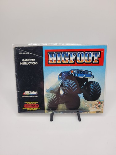 Bigfoot Nintendo NES - Game Manual & Dust Sleeve - Authentic- Tested - Fast Ship - Picture 5 of 5
