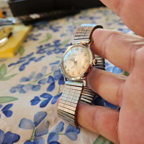 Vintage Caravelle 11DP N2 Mechanical Stainless Date Mens Watch - RUNS - Picture 3 of 6
