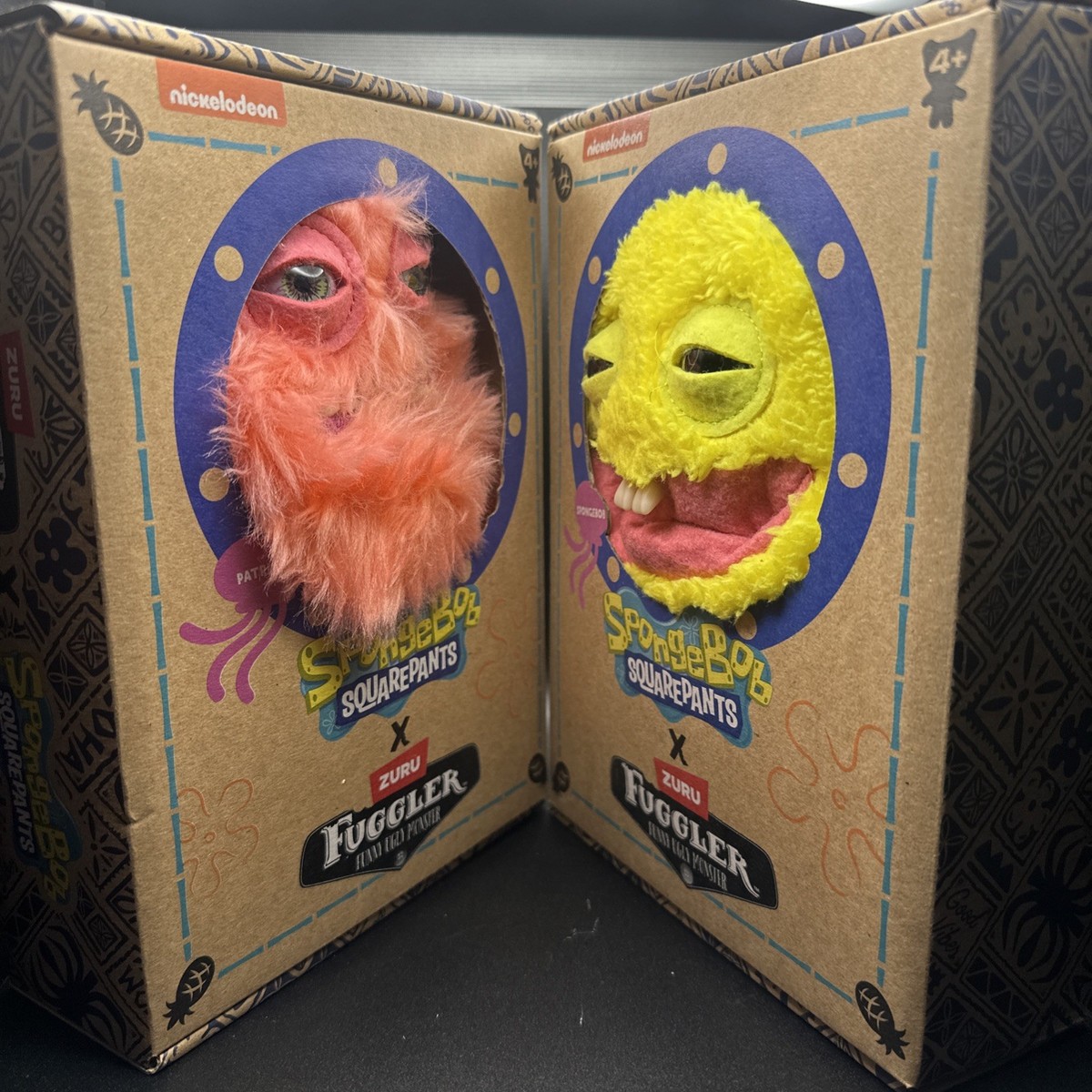 SET OF 2 x Fuggler SpongeBob Square Pants & Patrick Star