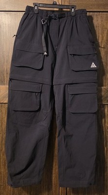 NWT $195 Womens S Tall Nike ACG Skith Summit Cargo Pants Shorts Black HV6391-010